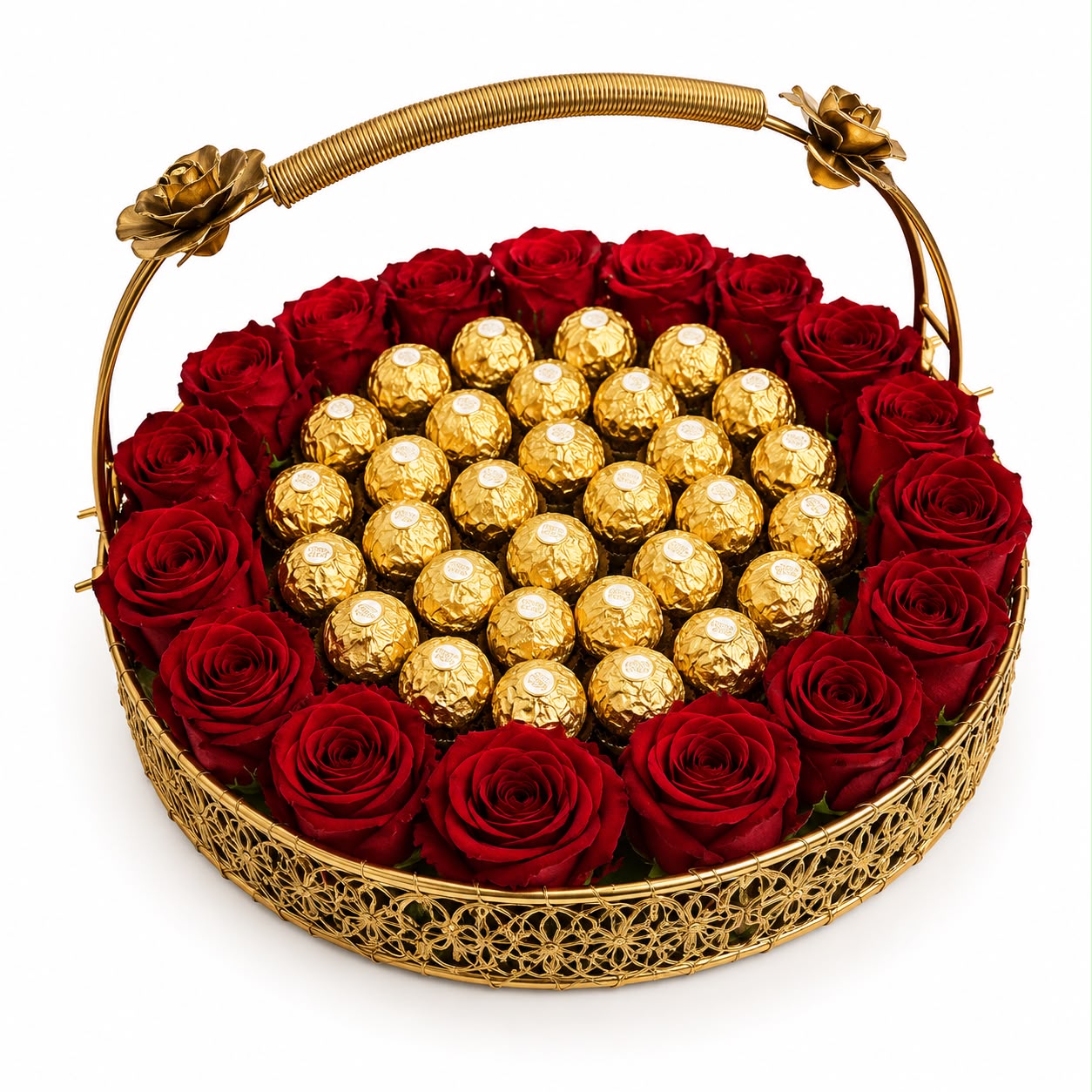 Ferrero Rocher Round Basket